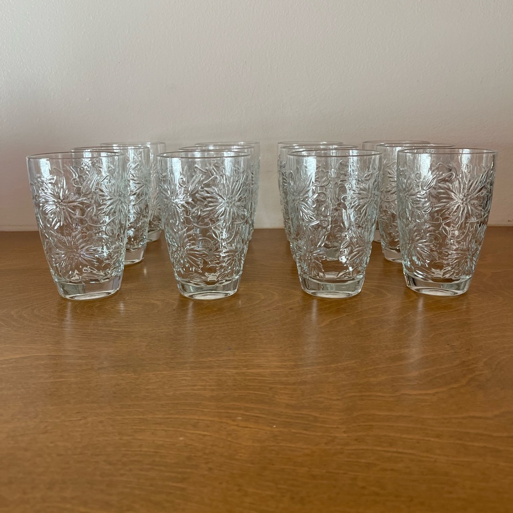 Princess House FANTASIA Flat Tumbler 12 oz